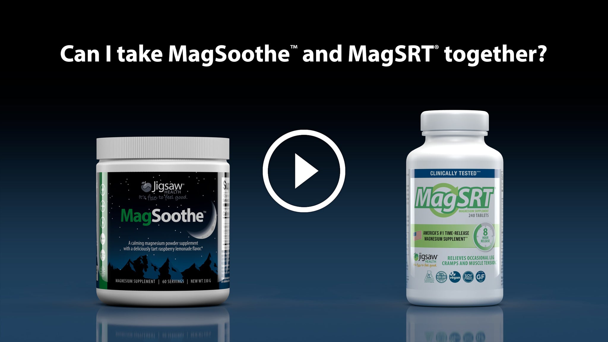Can I take MagSoothe and MagSRT together?