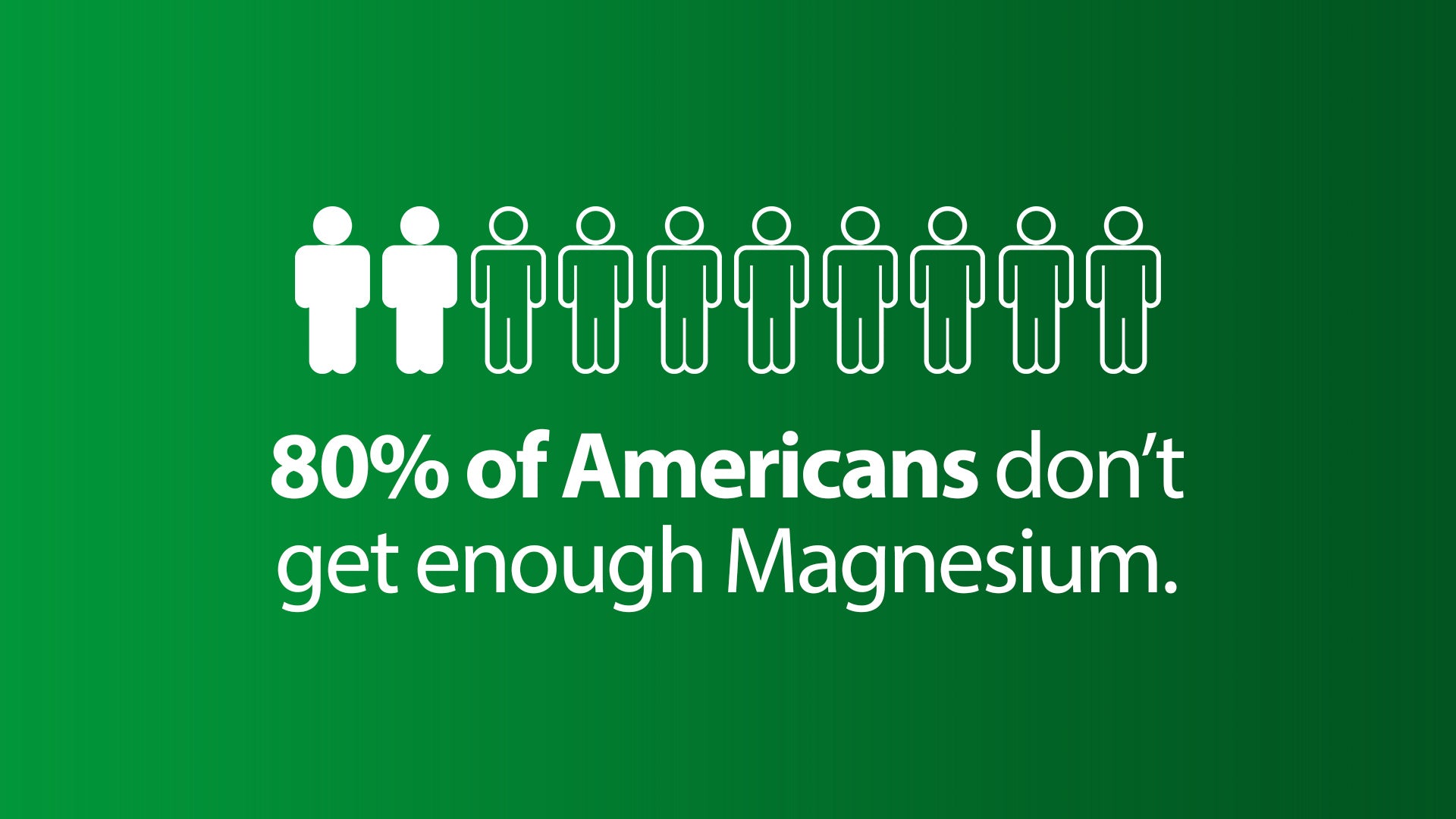 80% of Americans don't get enough Magnesium