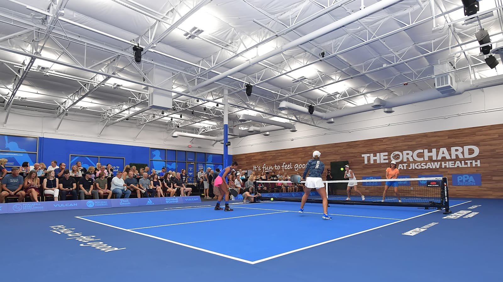 pickleball players at the Orchard
