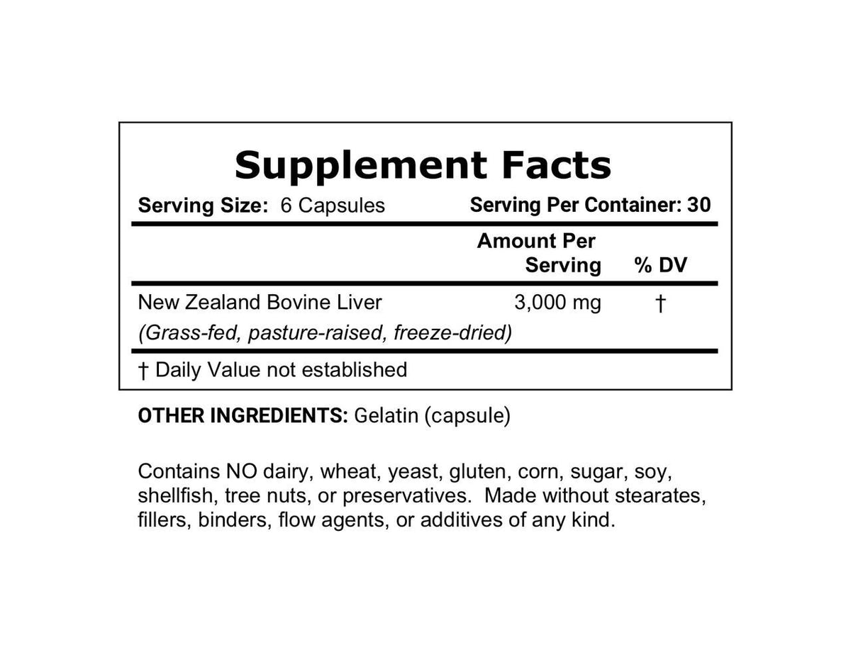 Enviromedica® Beef Liver Capsules