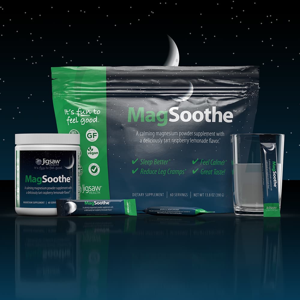 Jigsaw MagSoothe™ Magnesium Glycinate Calm Magnesium Supplement for
