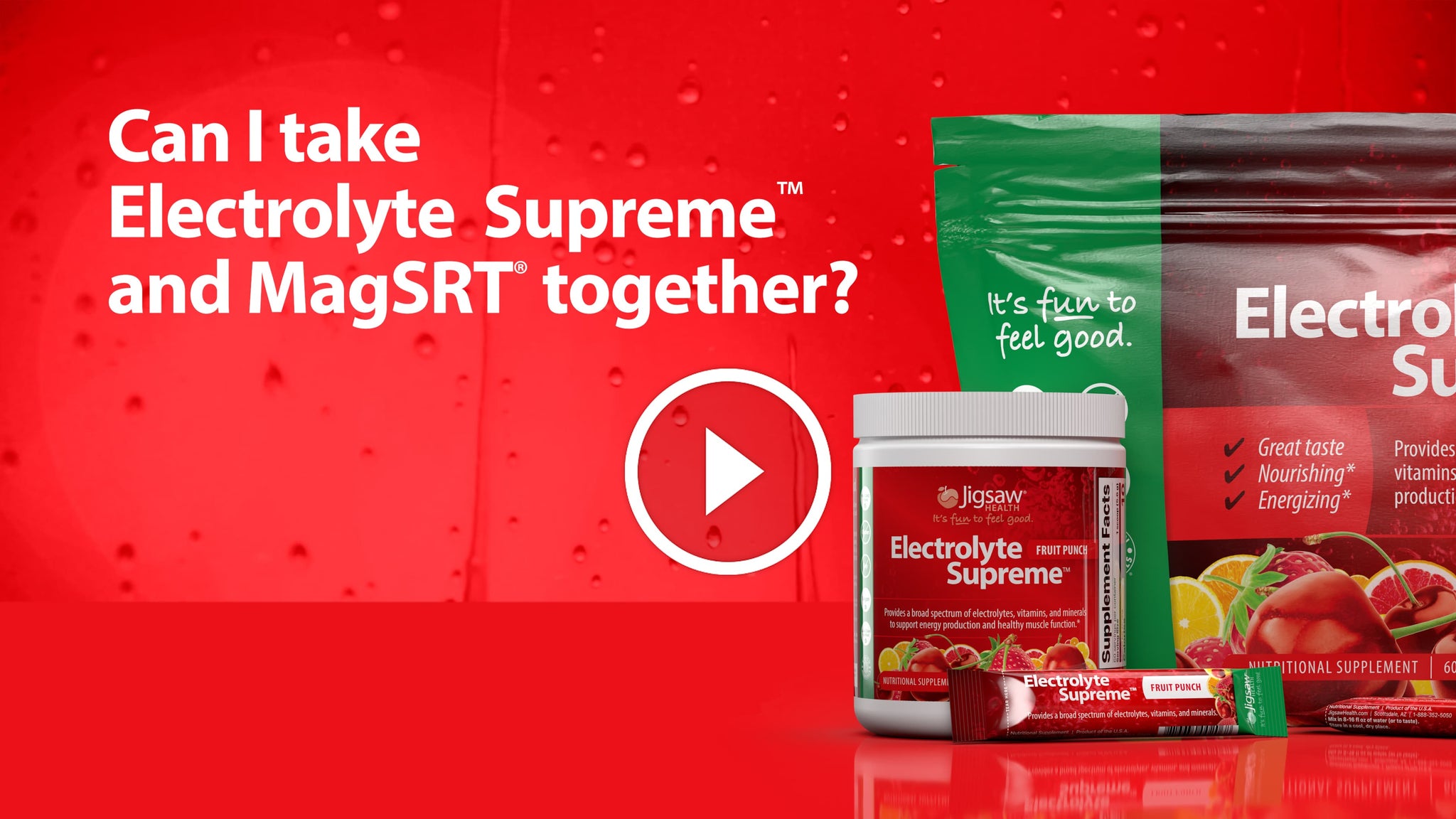 Can I take Electrolyte Supreme and MagSRT Together?