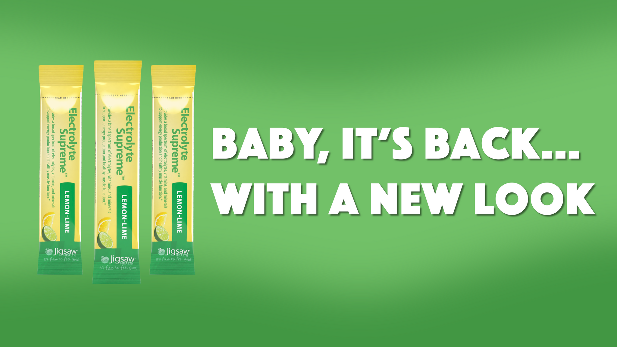 Baby It's Back: Lemon Lime Electrolyte Packets