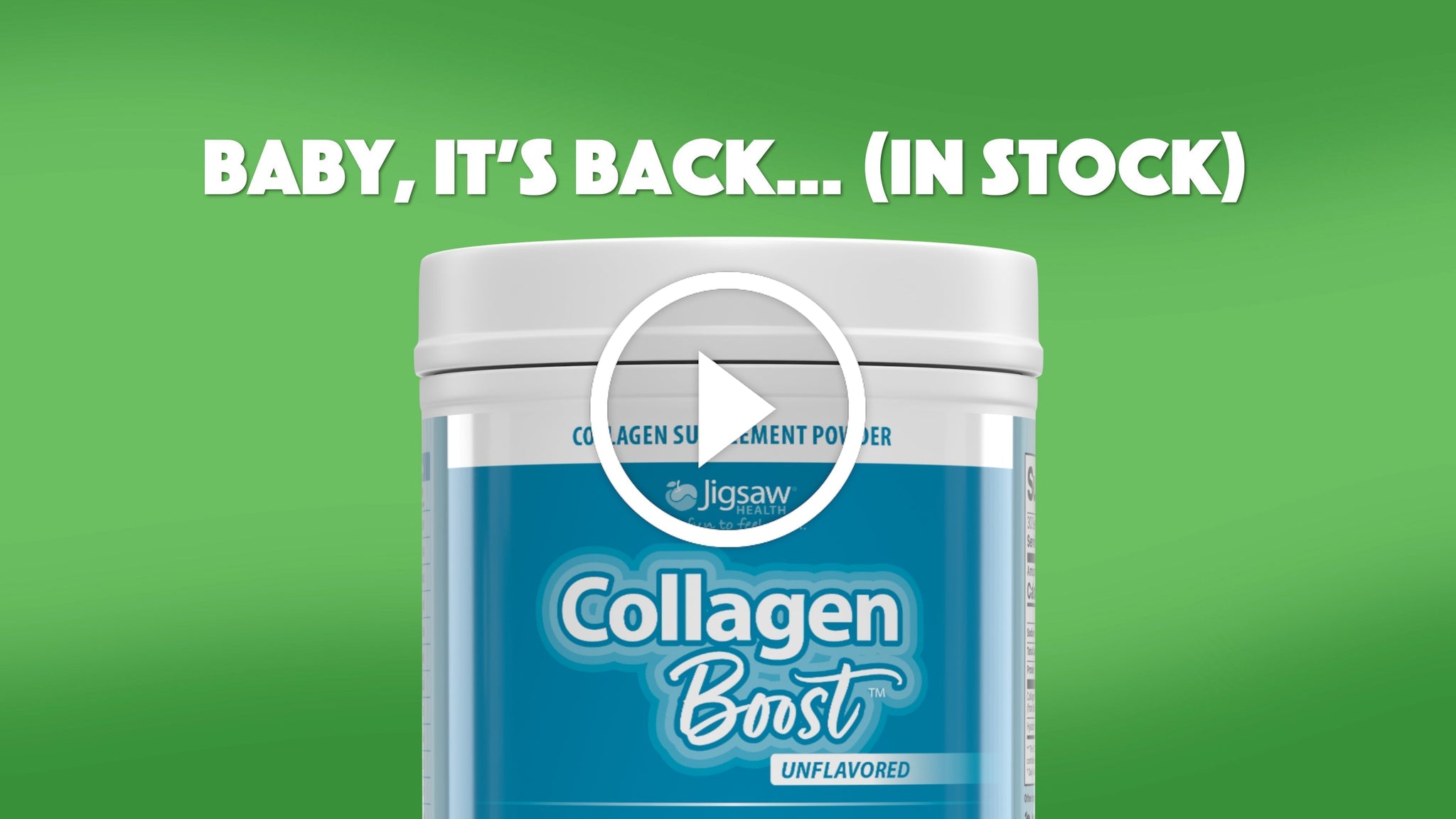 Baby, It's Back (In Stock): Collagen Boost
