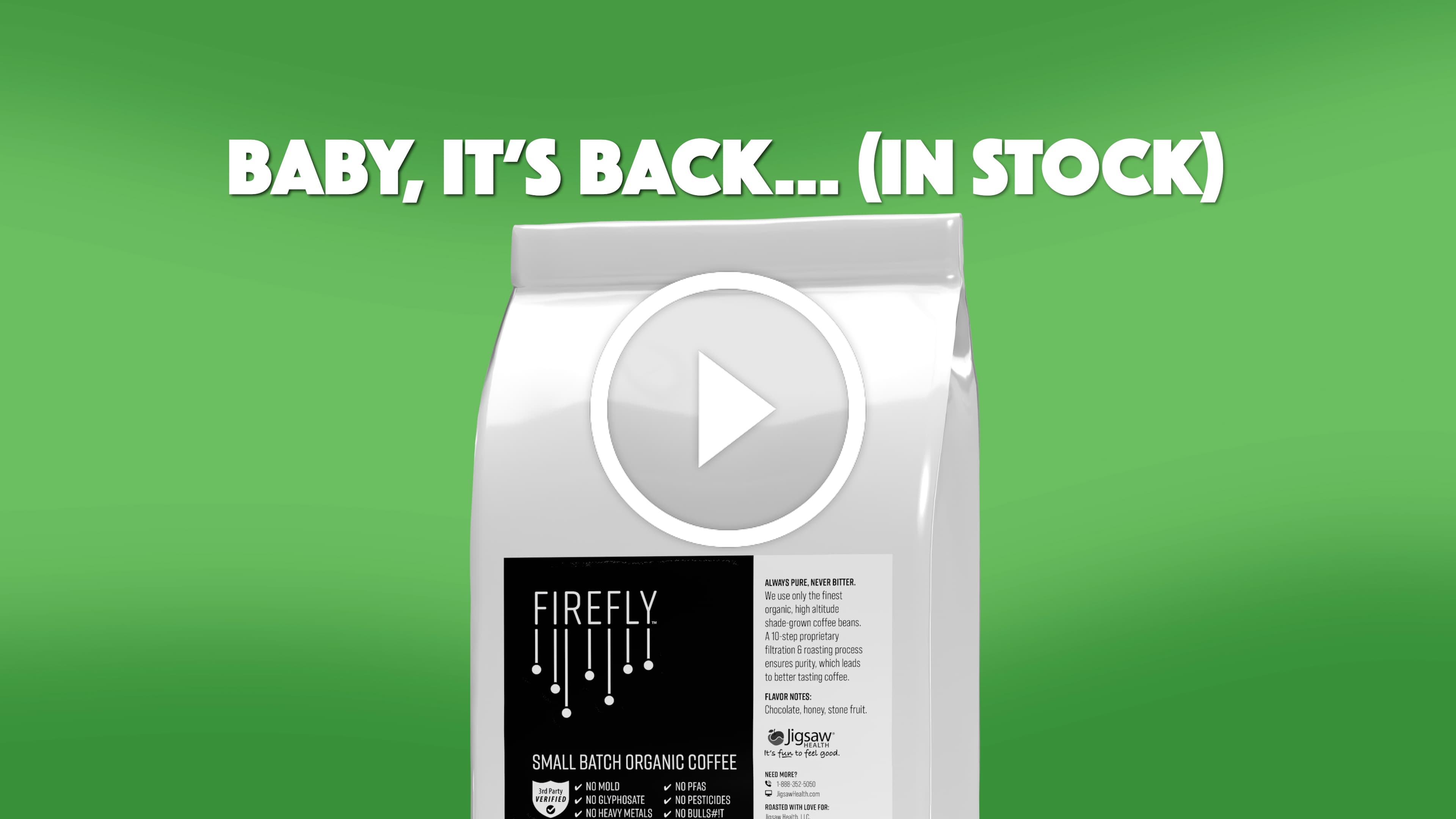 Baby, It’s Back (in stock): Firefly Coffee