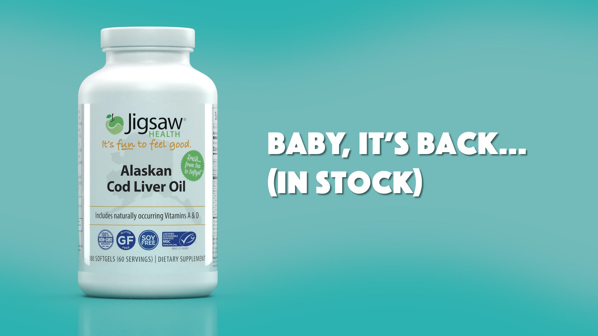Baby It's Back: Alaskan Cod Liver Oil