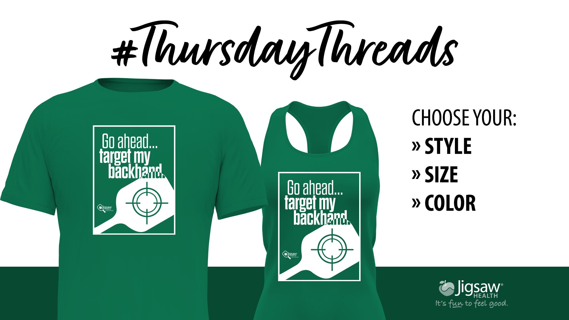 Go ahead... target my backhand. #ThursdayThreads