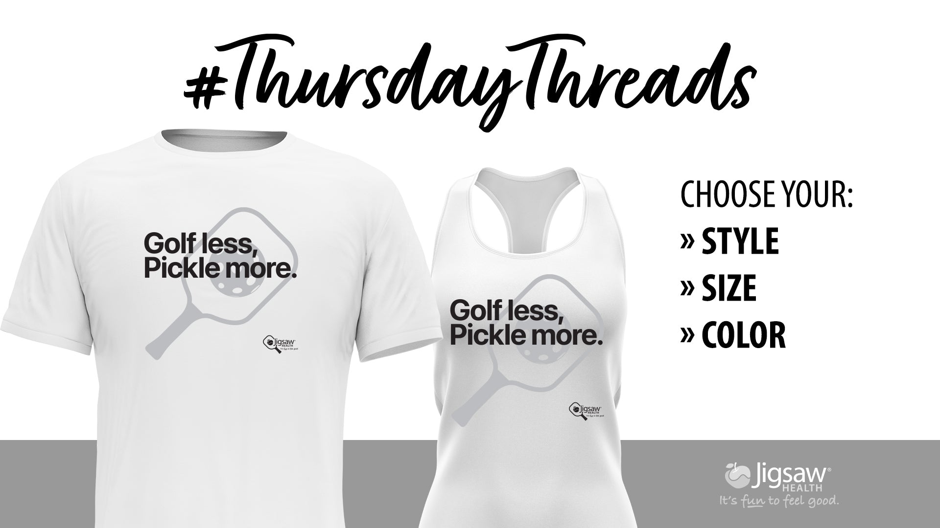 Golf less, Pickle more... | #ThursdayThreads