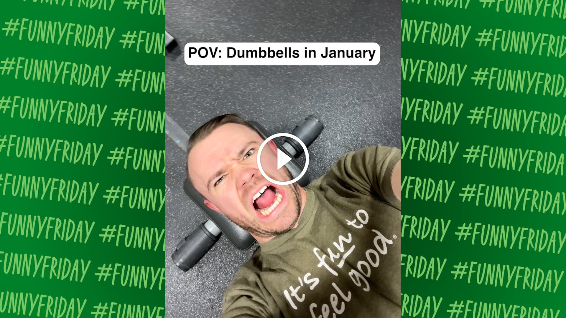 POV: Dumbbells in January #FunnyFriday