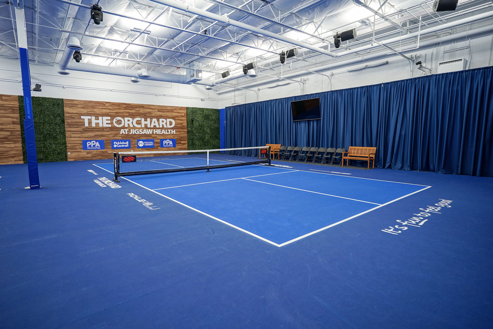  Seats near the right side of the Orchard Pickleball Courts