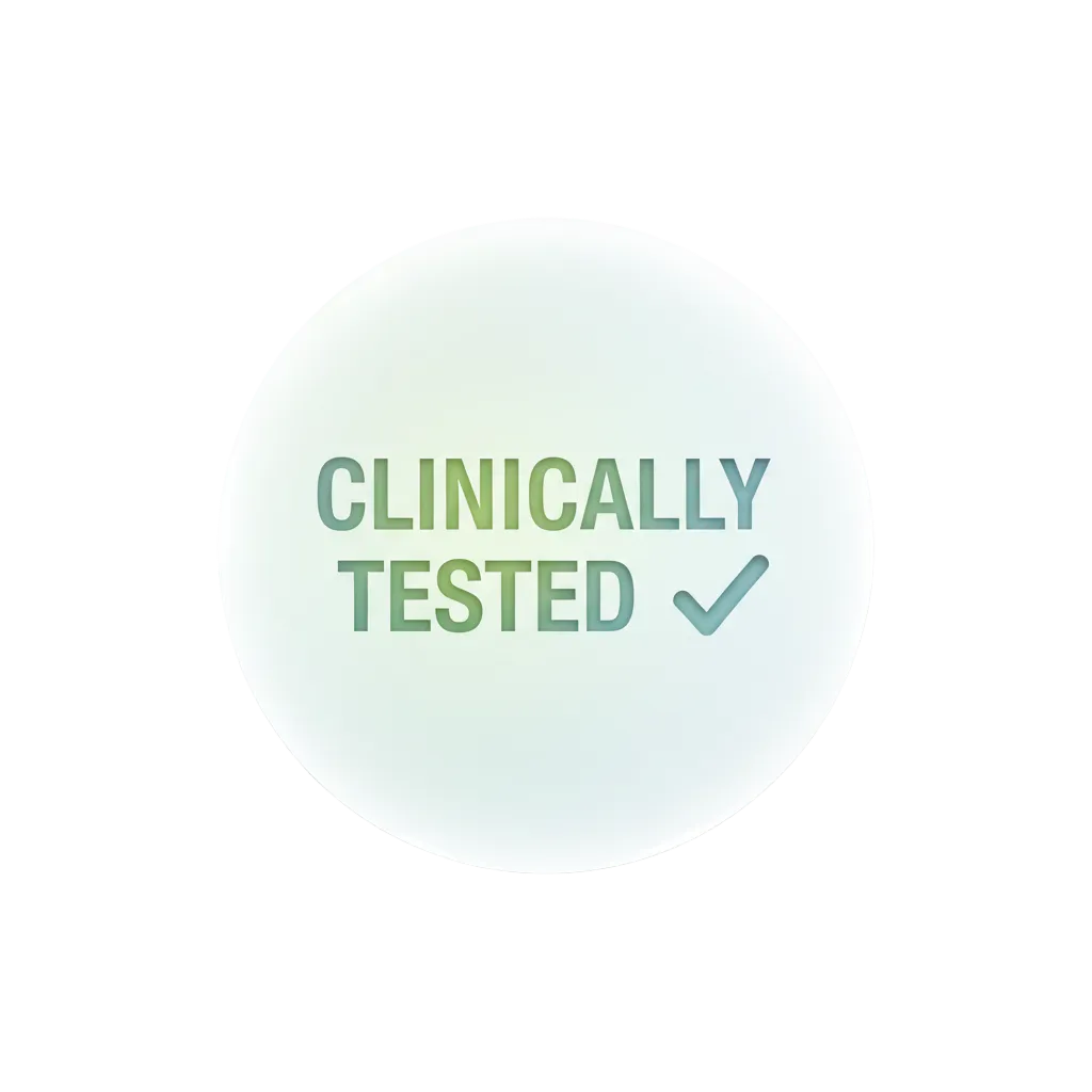 clinically tested badge