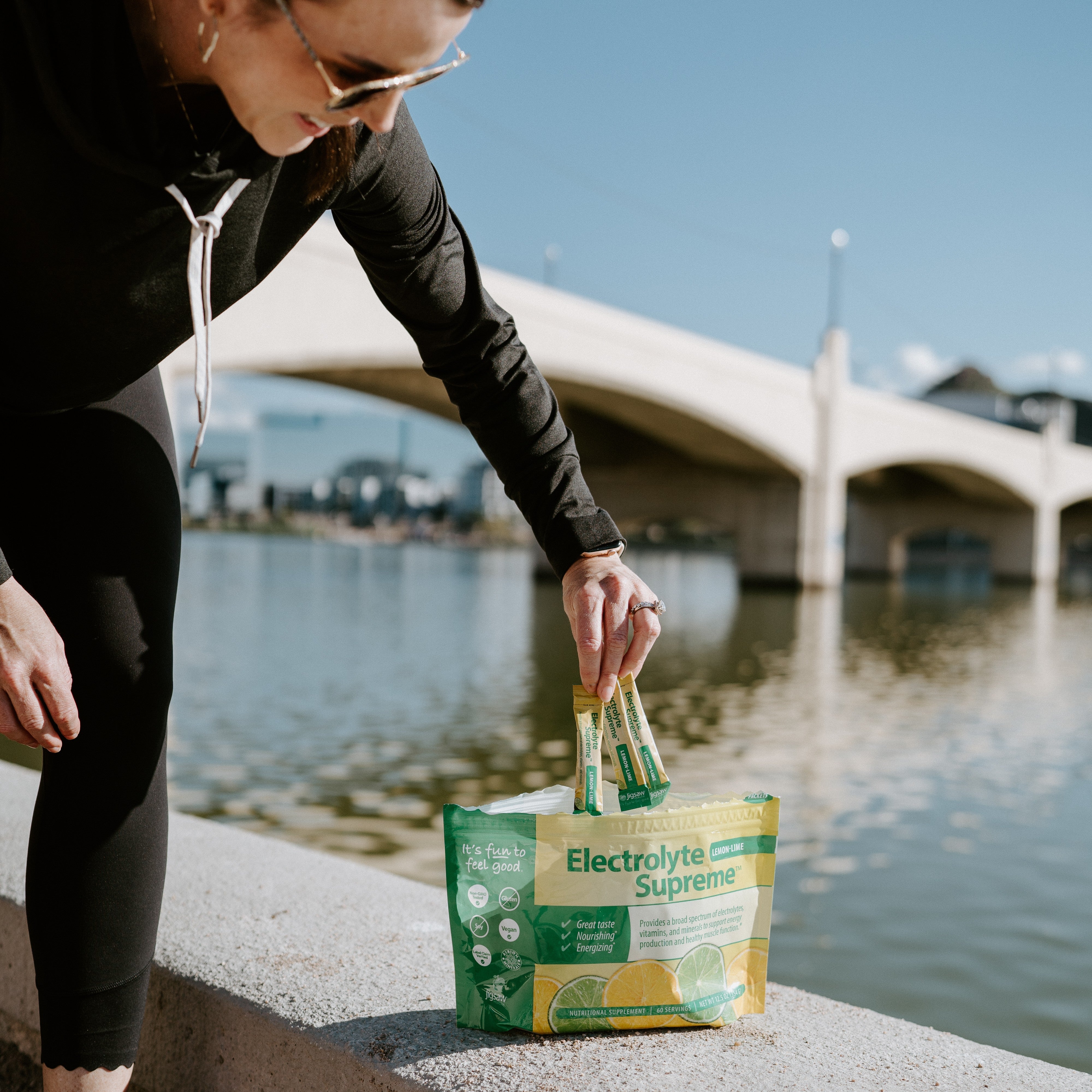 Product Slider Image for Jigsaw Electrolyte Supreme™ - Lemon-Lime (packets)