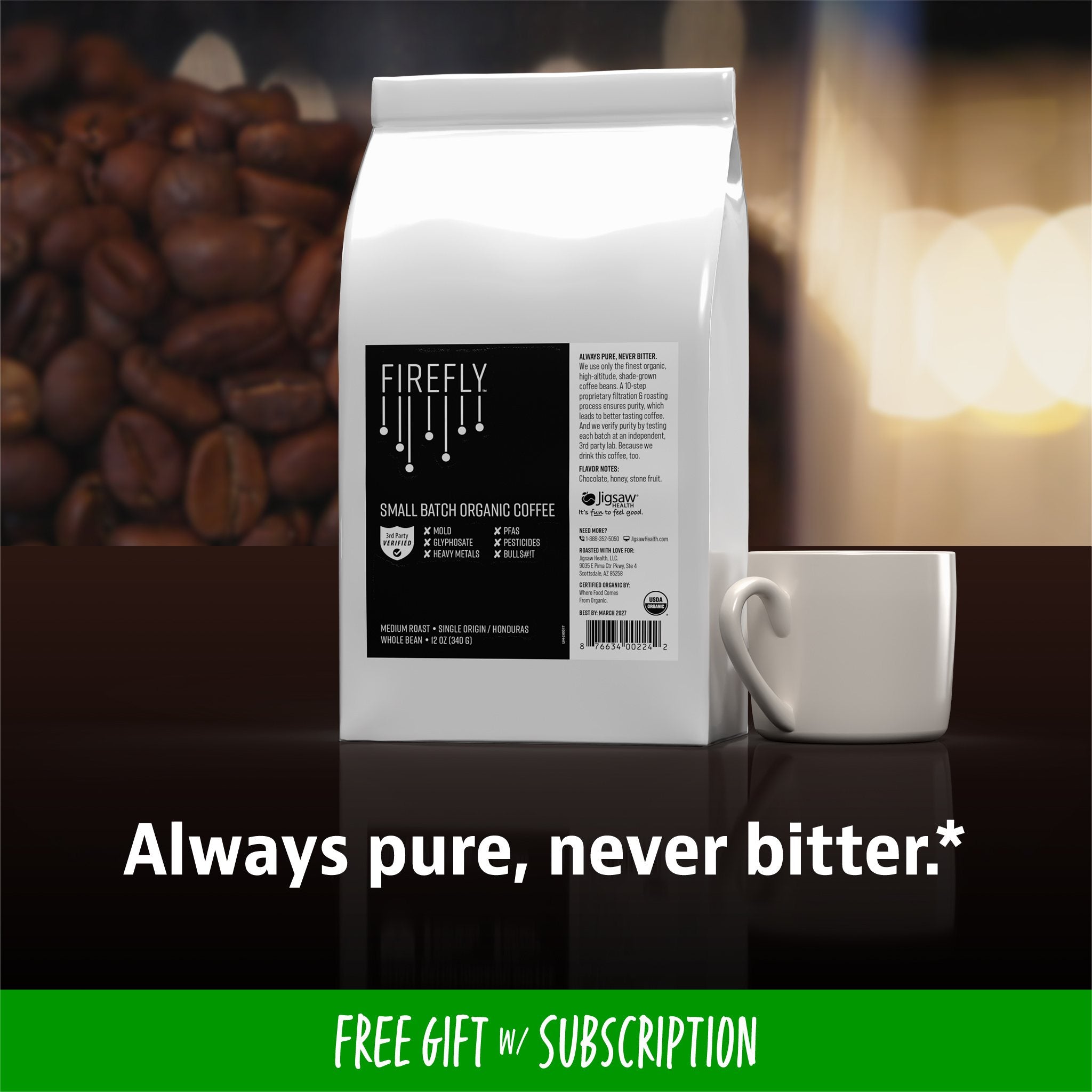 Firefly Organic Coffee BeansDefault Title - View 1