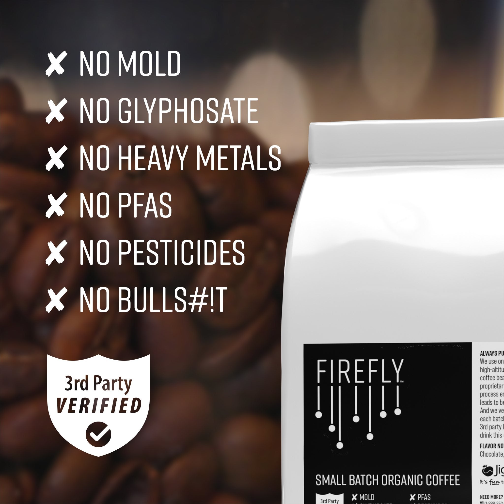 Firefly Organic Coffee BeansDefault Title - View 2
