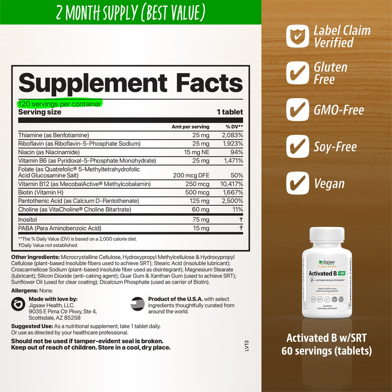 Jigsaw Health Jigsaw Activated B w/SRT®