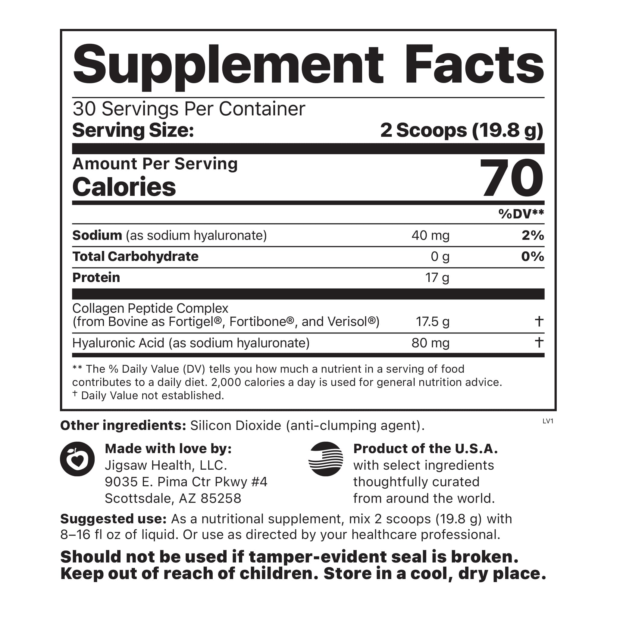 Supplement Facts image
