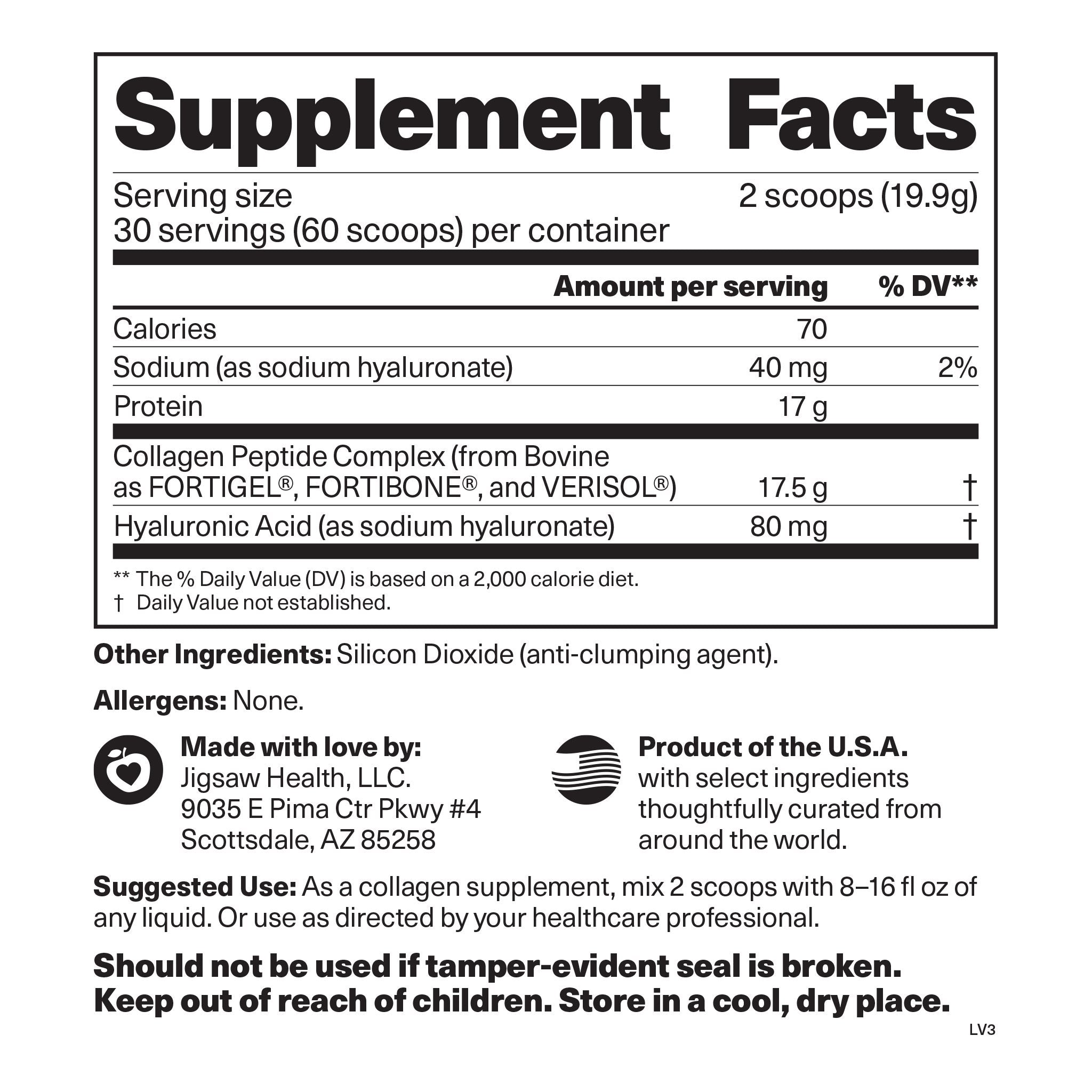 Nutrition Label