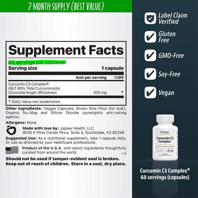 Jigsaw Health Jigsaw Curcumin C3 Complex®