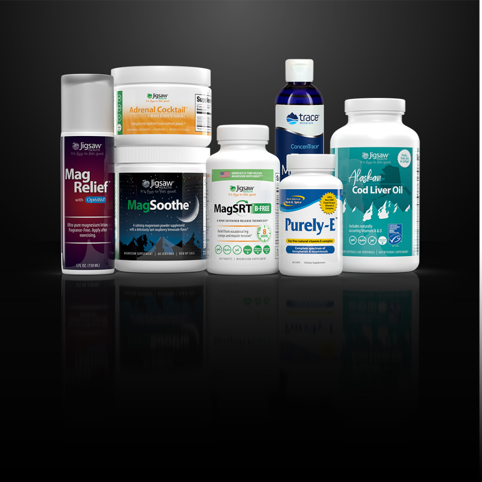 Collection of health and wellness products 