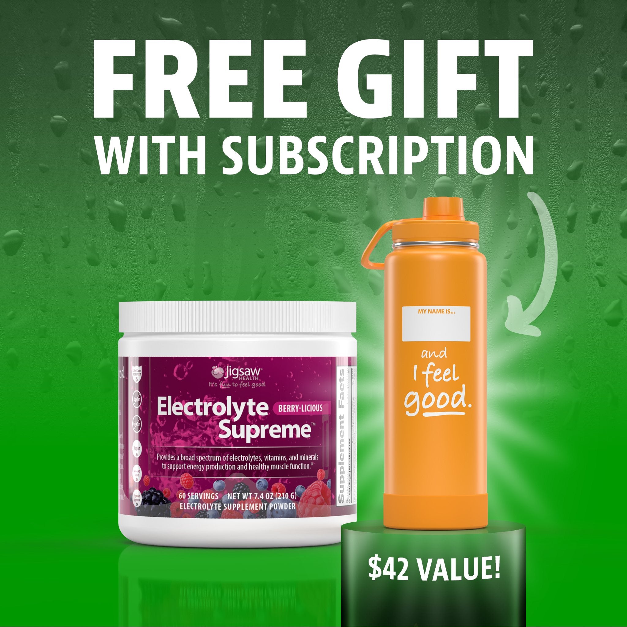 Jigsaw Electrolyte Supreme™Berry-Licious Jar - View 1