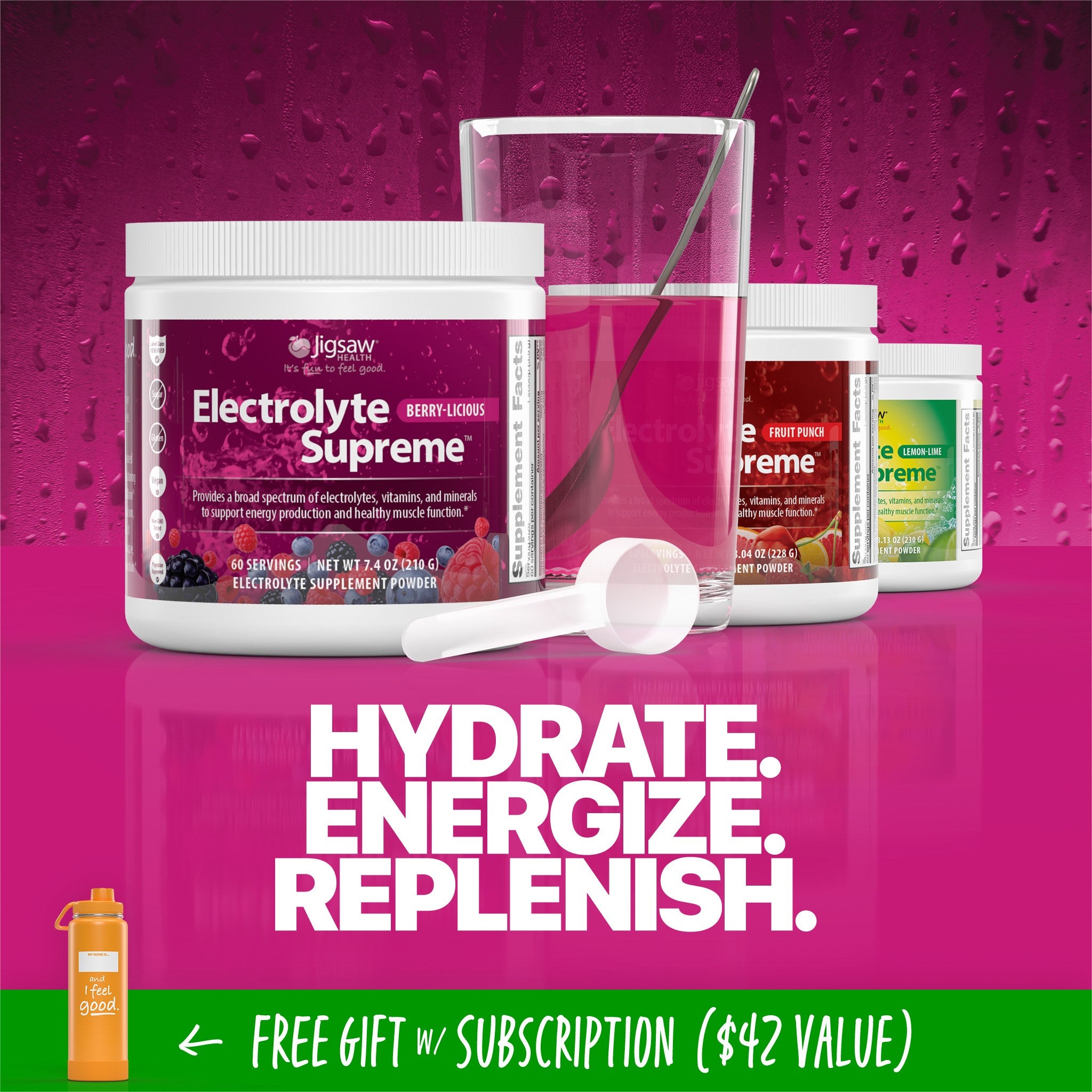 Jigsaw Electrolyte Supreme™Berry-Licious Jar - View 2