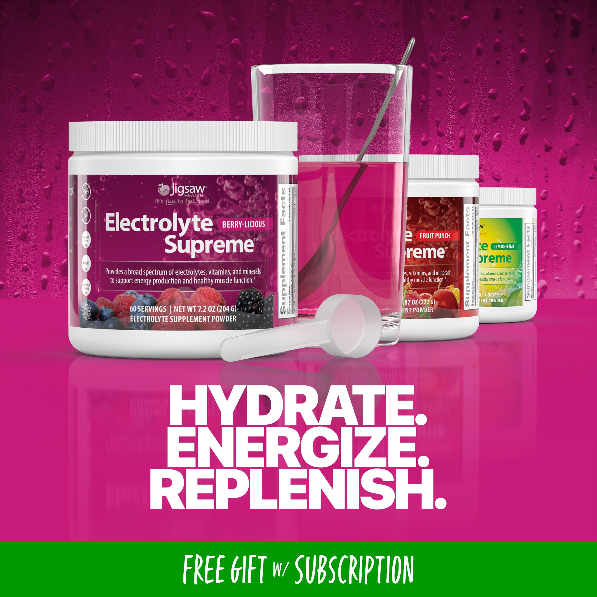 Jigsaw Electrolyte Supreme™Berry-Licious Jar - View 1