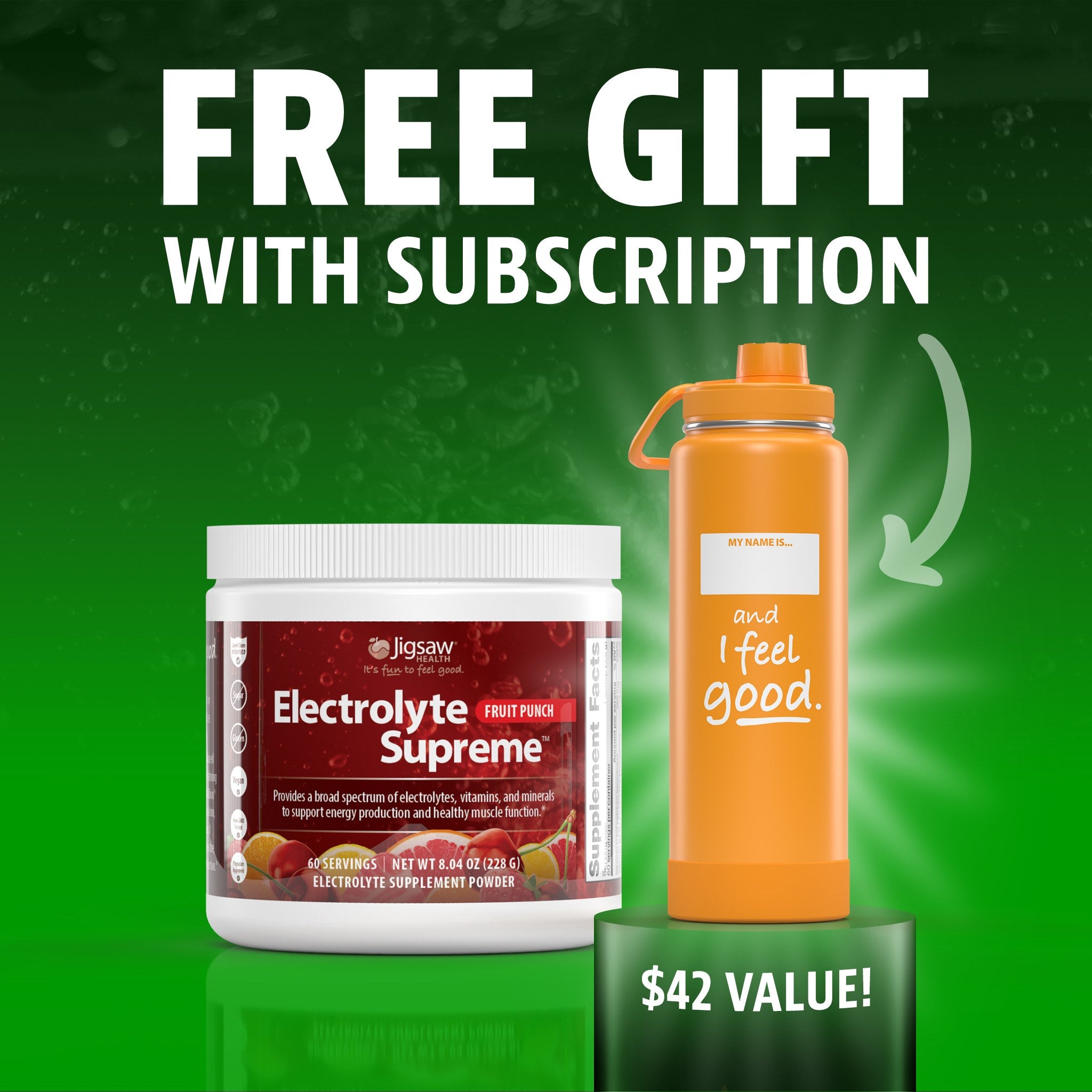 Jigsaw Electrolyte Supreme™Fruit Punch Jar - View 1