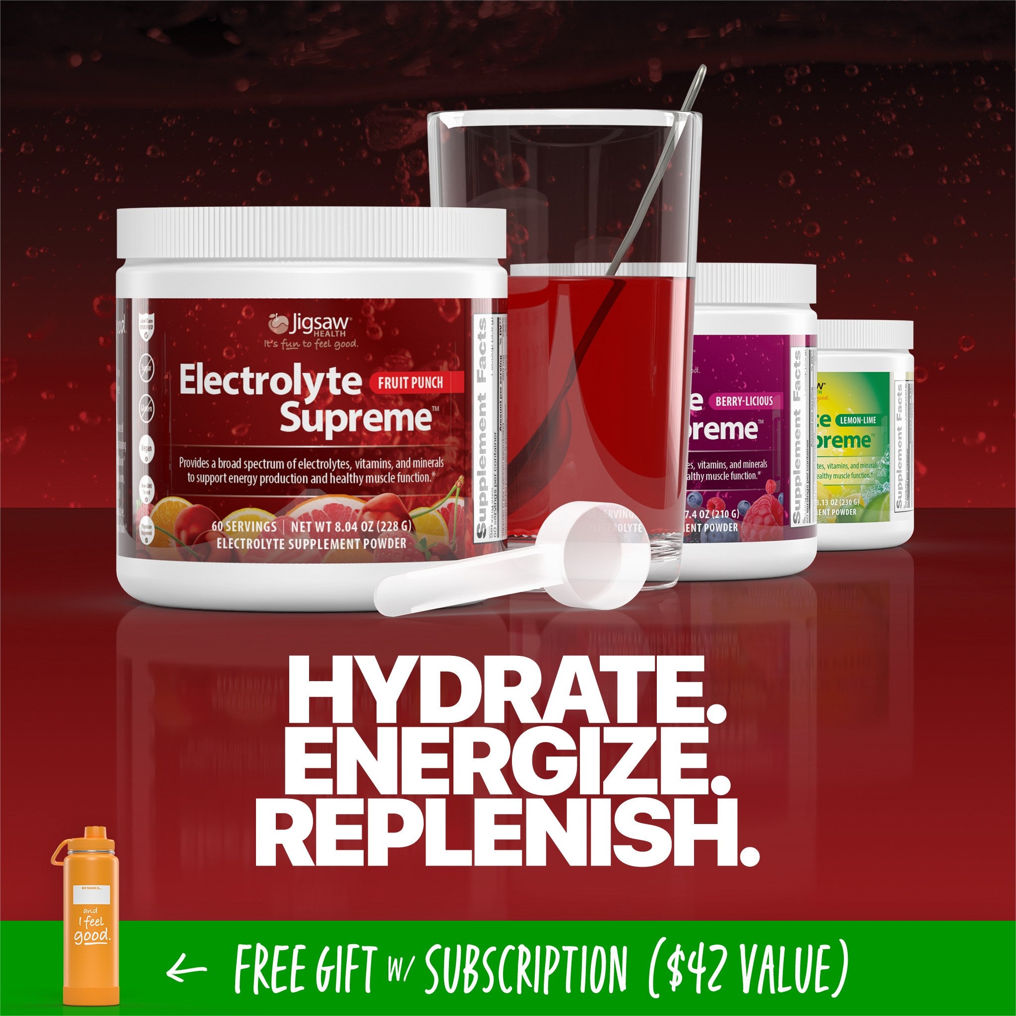 Jigsaw Electrolyte Supreme™Fruit Punch Jar - View 2