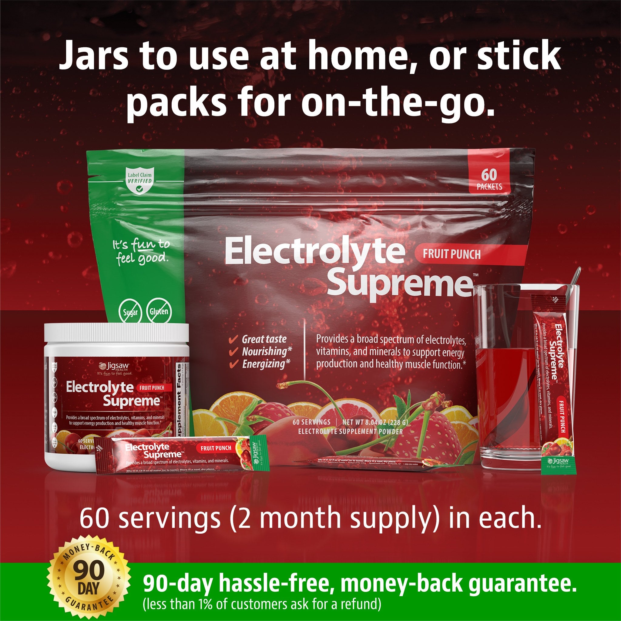 Jigsaw Electrolyte Supreme™Fruit Punch Jar - View 11