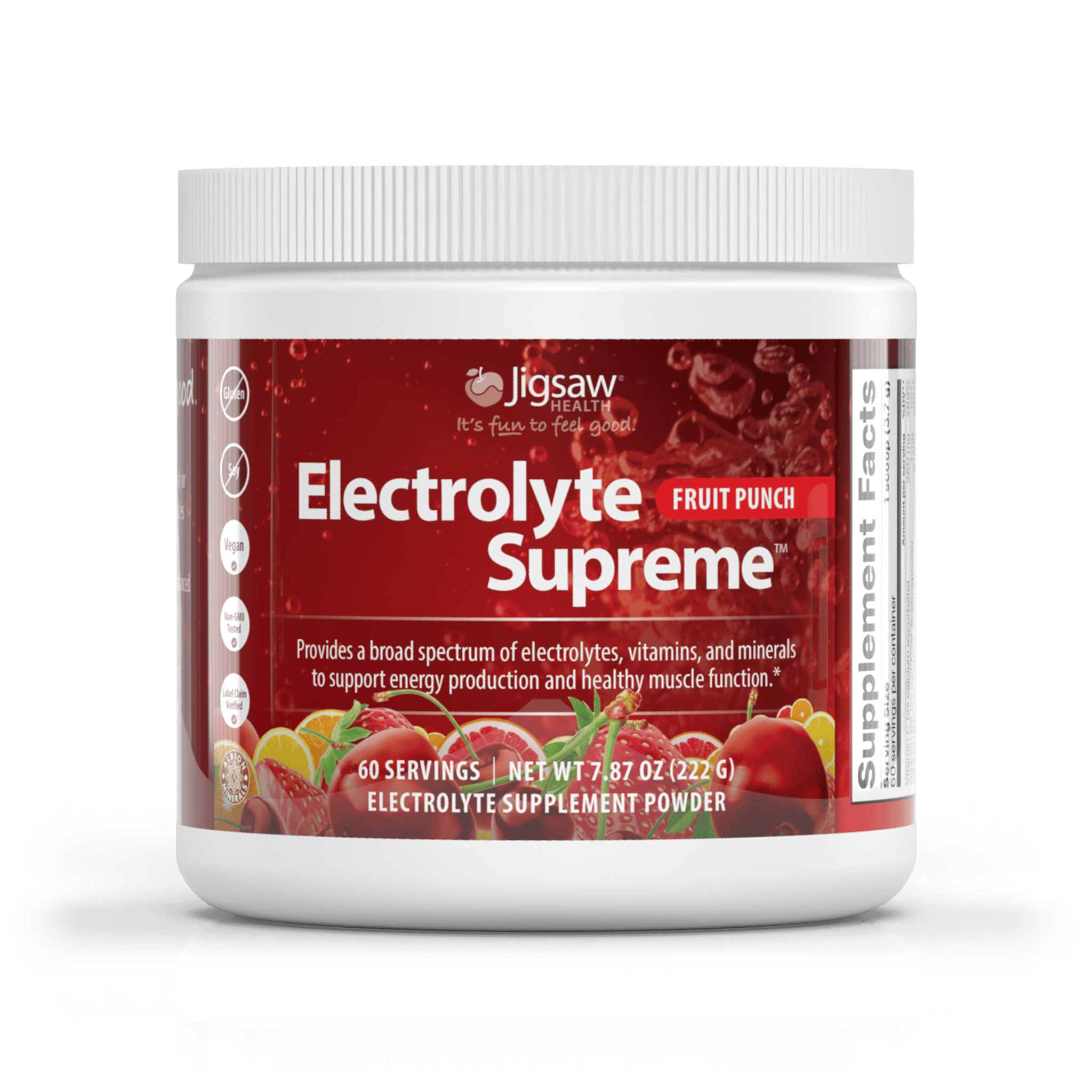 Jigsaw Electrolyte Supreme Fruit Punch jar