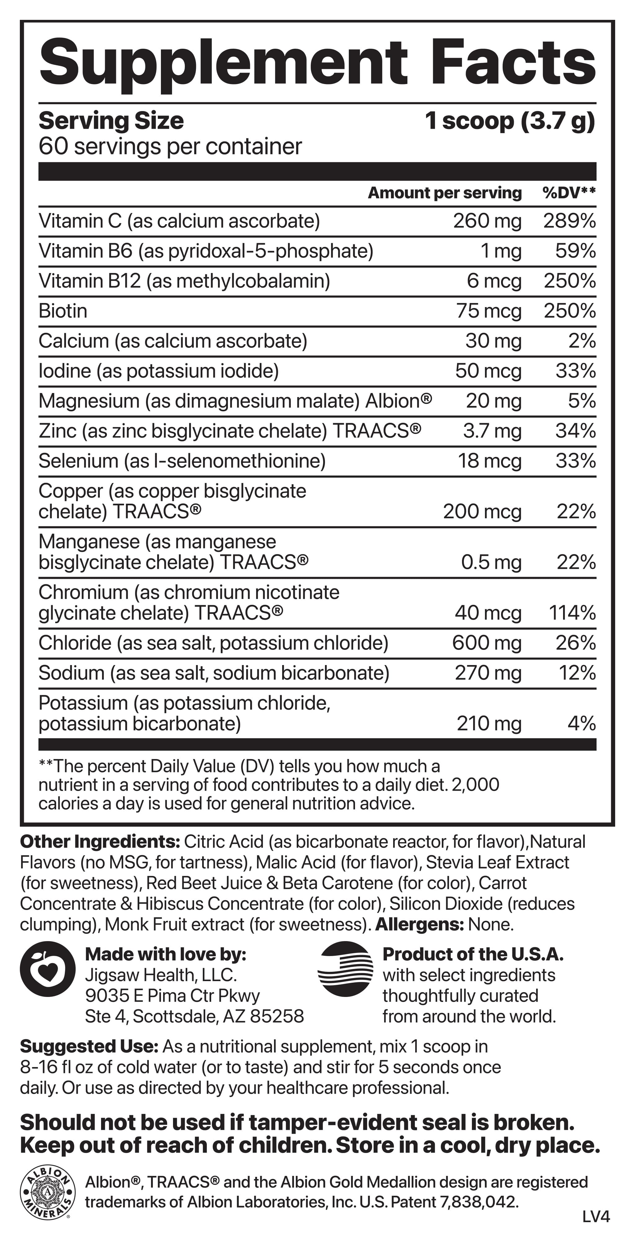 
                           Product Slider Image for Jigsaw Electrolyte Supreme Fruit Punch Jar
                        