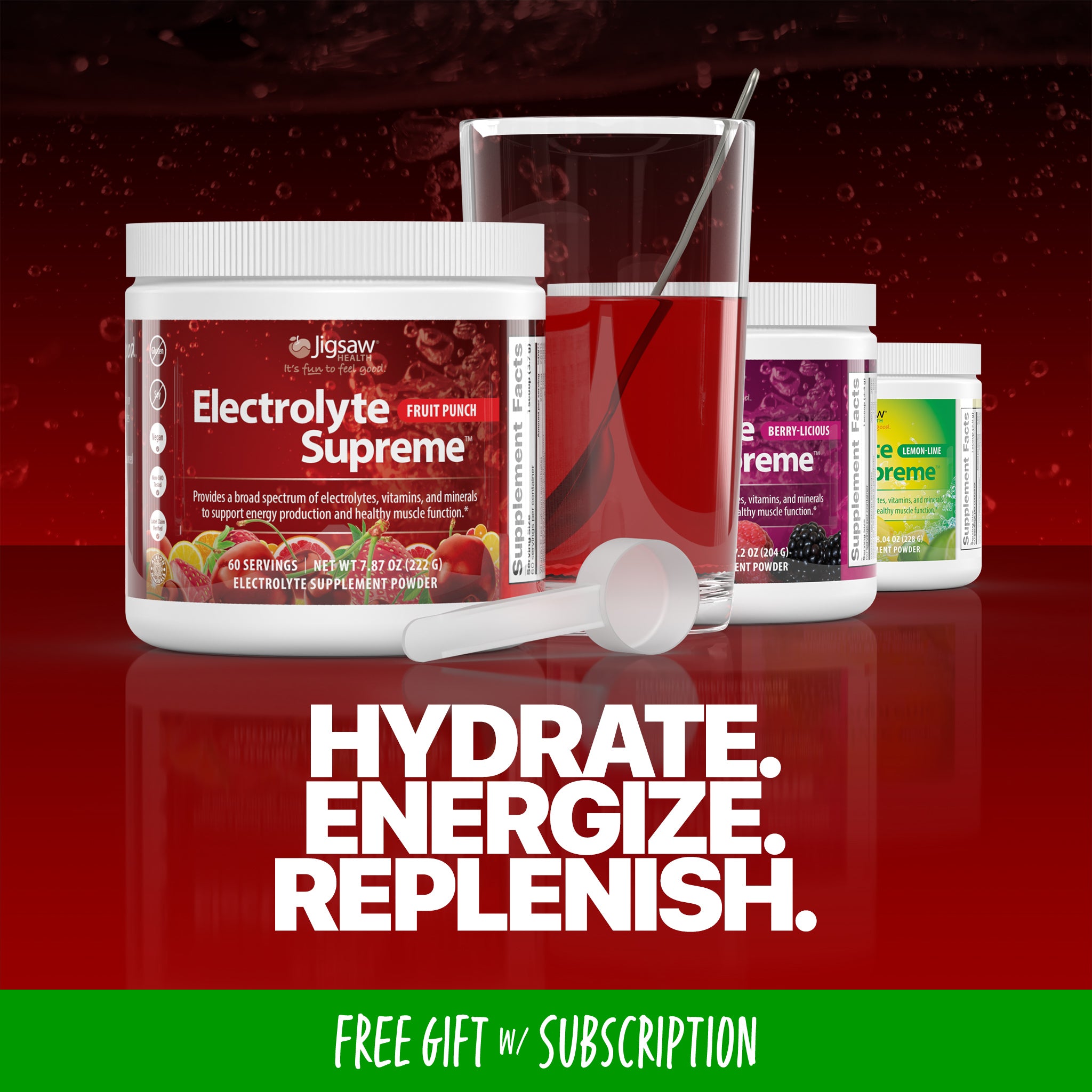Jigsaw Electrolyte Supreme™Fruit Punch Jar - View 1