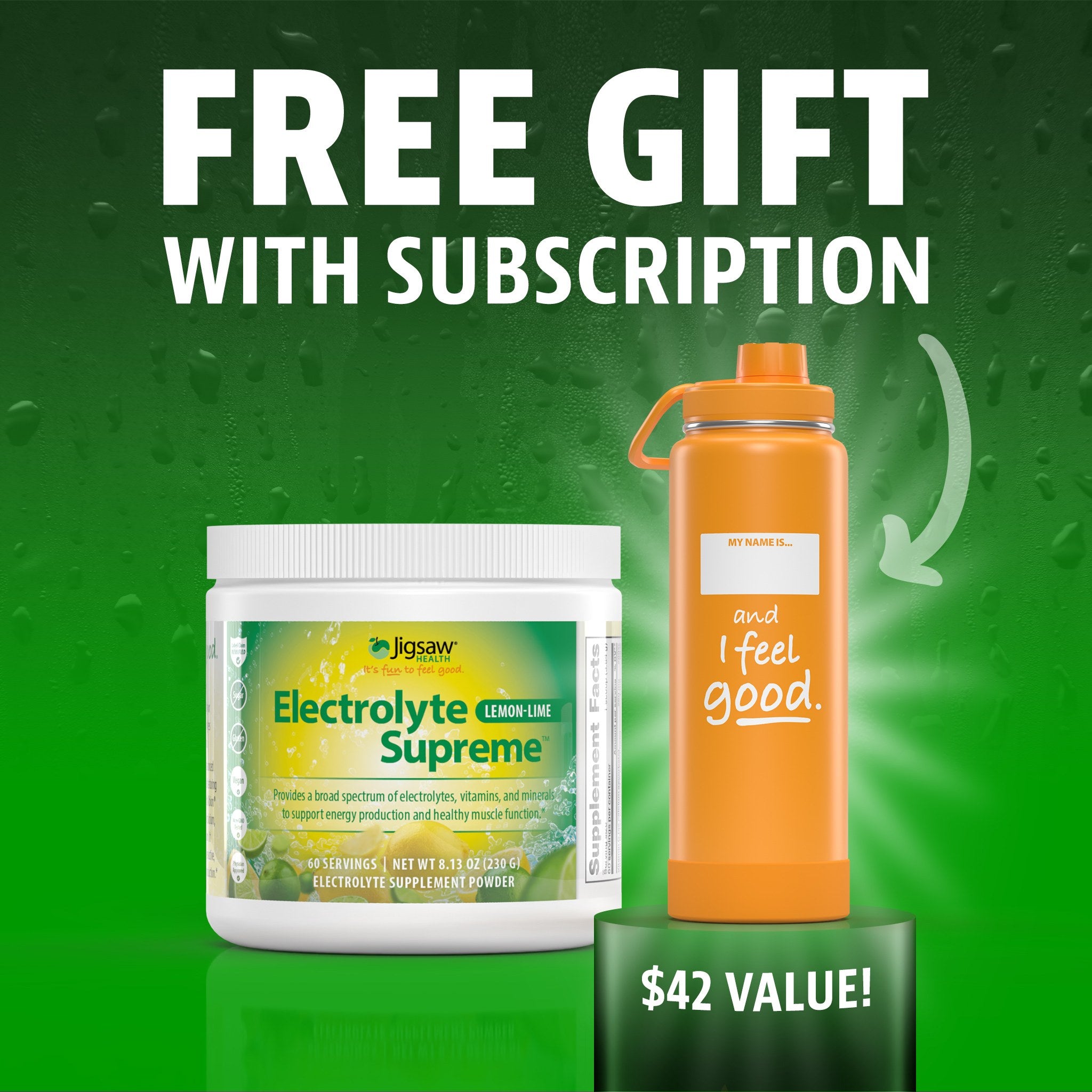 Jigsaw Electrolyte Supreme™Lemon-Lime Jar - View 1