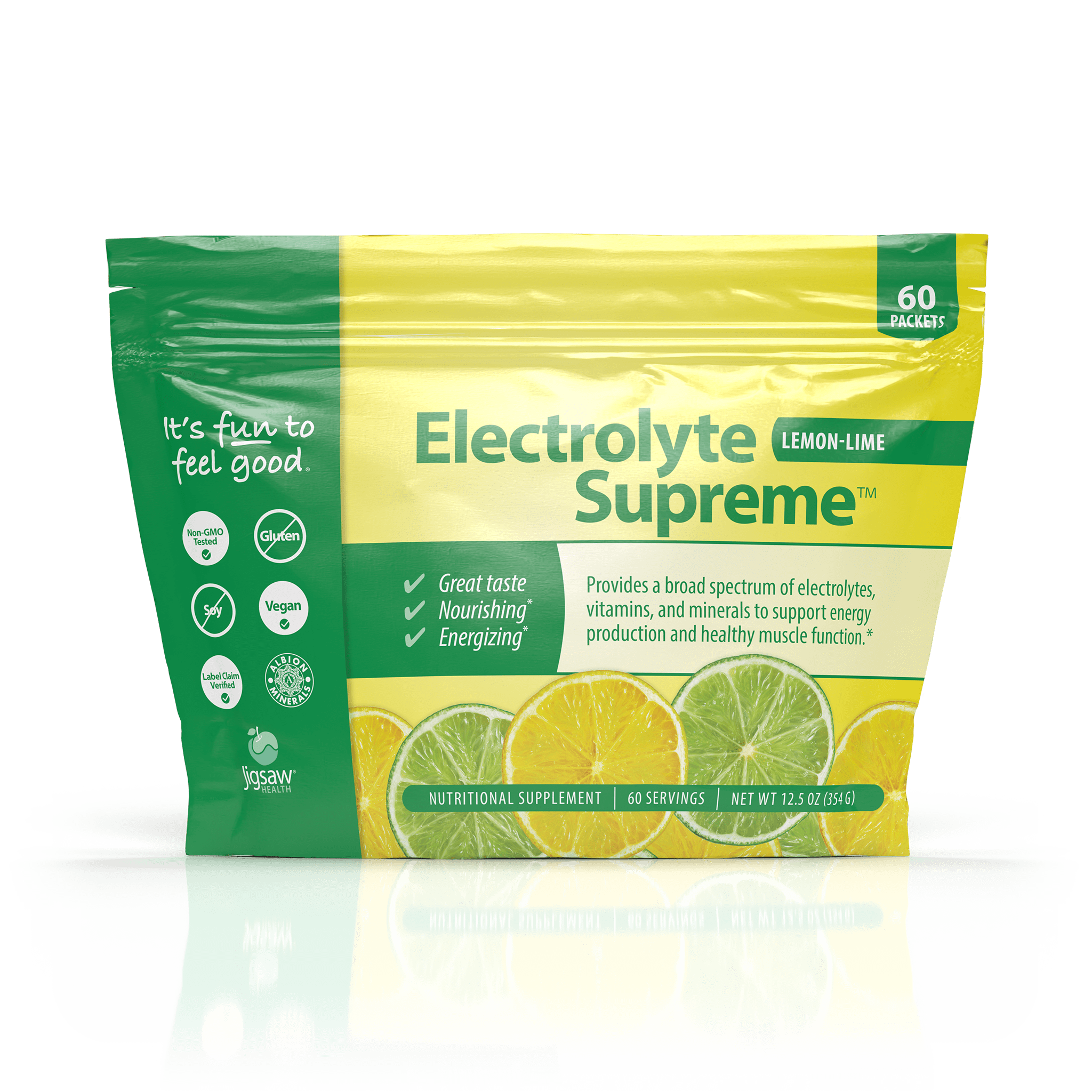 Product Slider Image for Jigsaw Electrolyte Supreme™ - Lemon-Lime (packets)