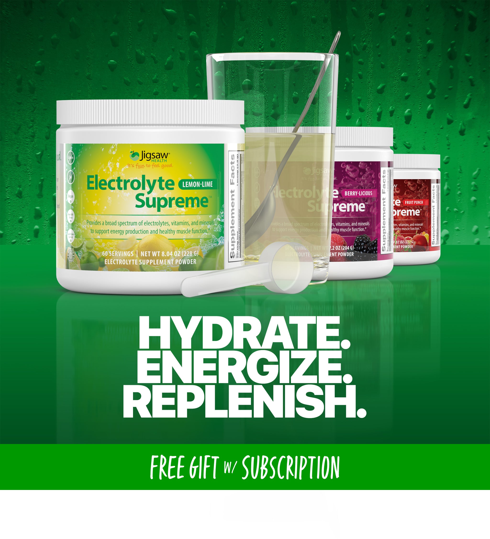 Jigsaw Electrolyte Supreme™Lemon-Lime Jar - View 1
