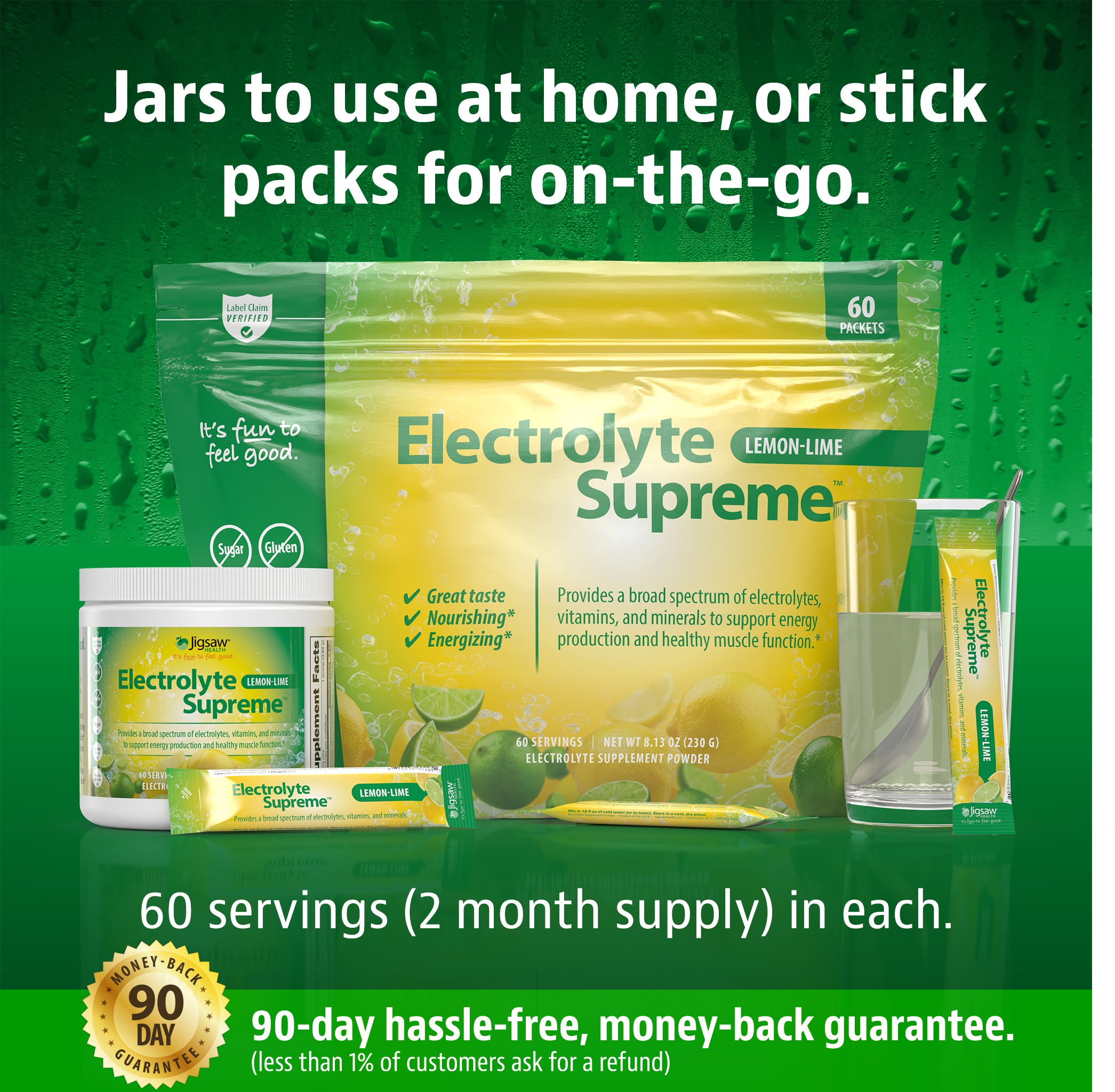 Jigsaw Electrolyte Supreme™Lemon-Lime Jar - View 10