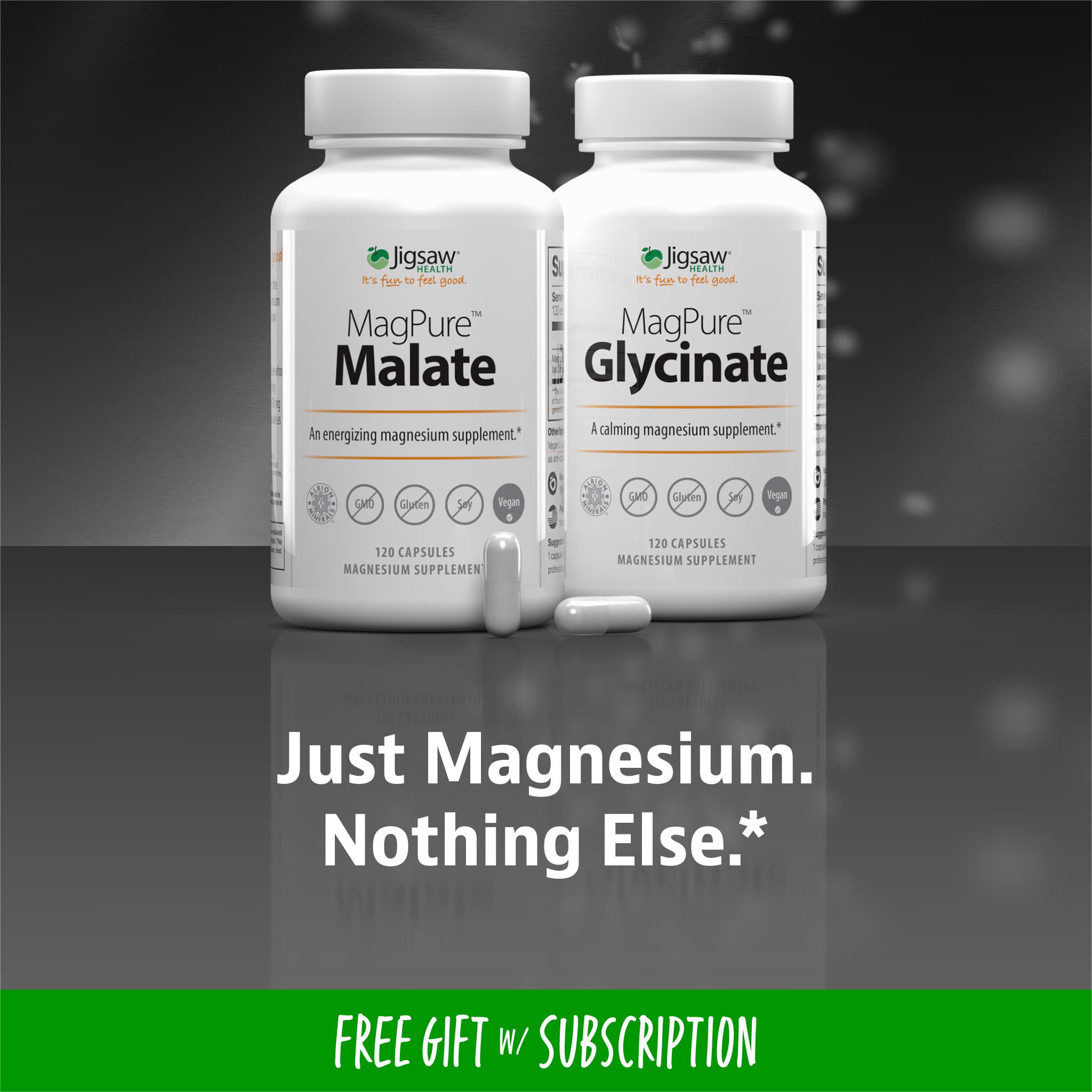 Jigsaw MagPure™Magnesium Glycinate (Calming) - View 1