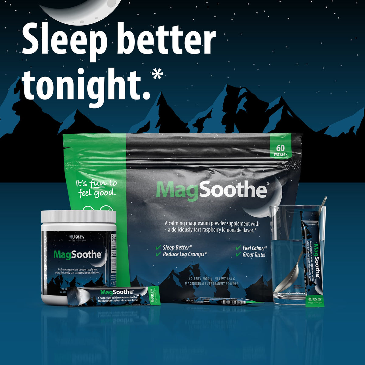 Sleep better Tonight. Jigsaw MagSoothe family image 