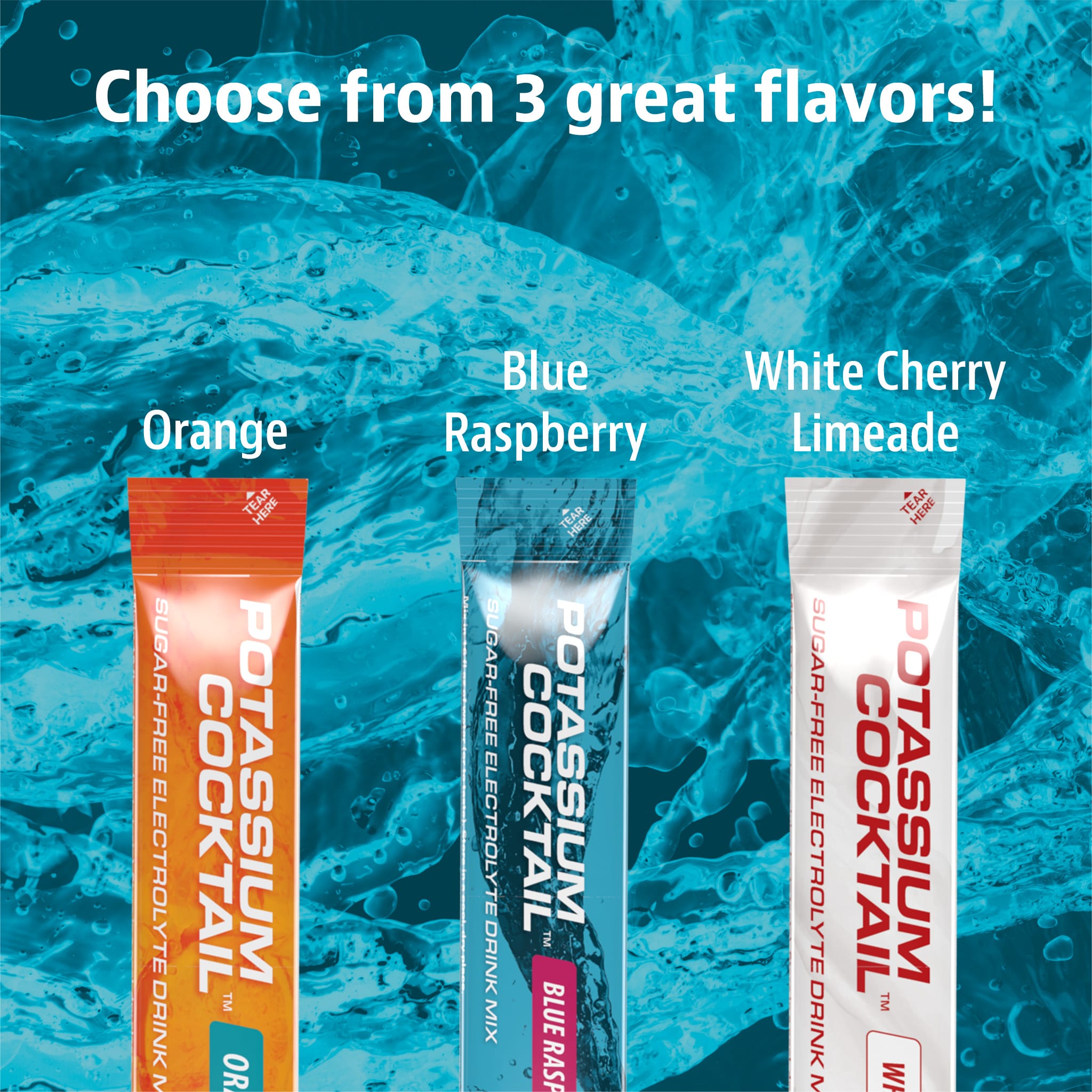 Jigsaw Potassium Cocktail™Blue Raspberry Packets - View 9