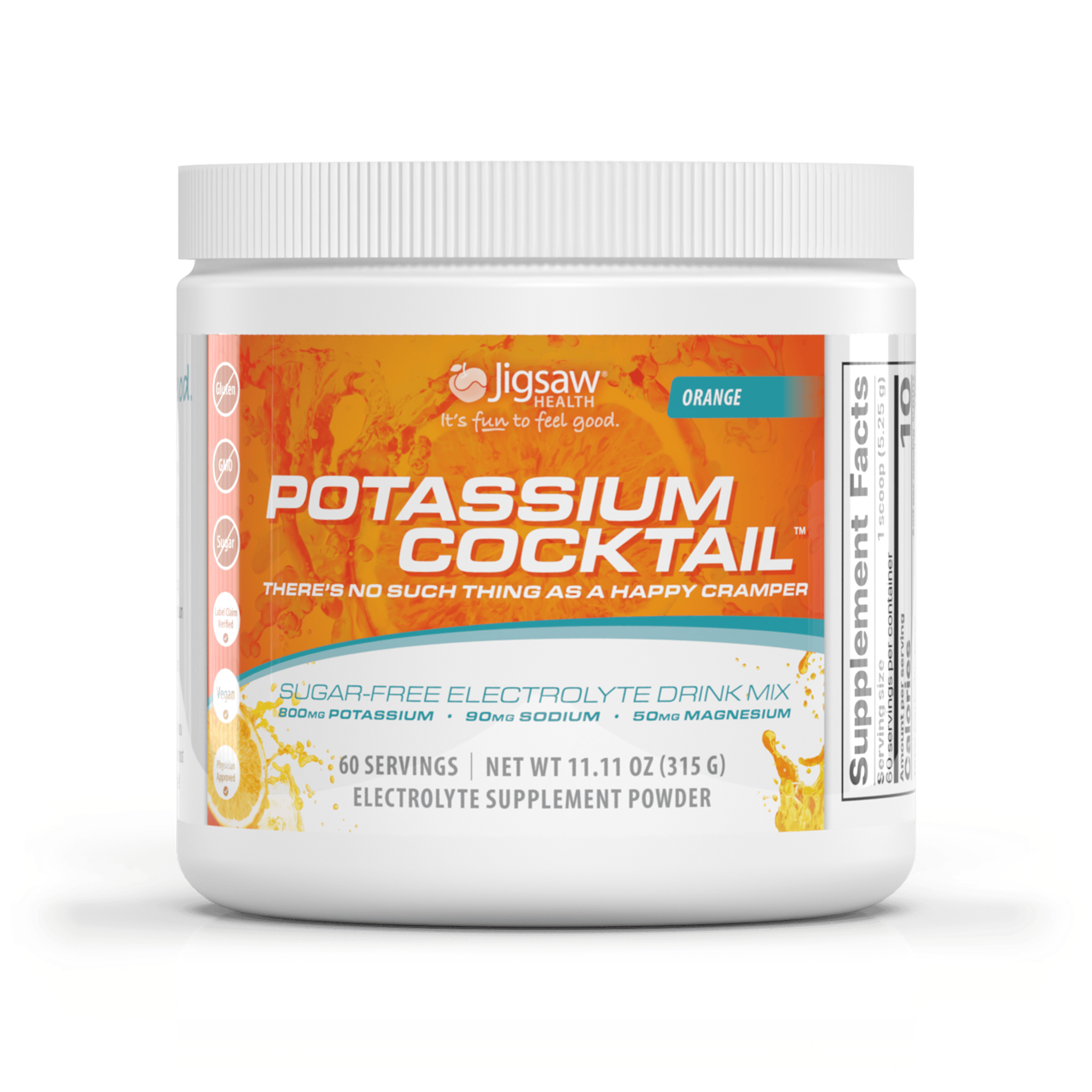 Jigsaw Potassium Cocktail orange jar