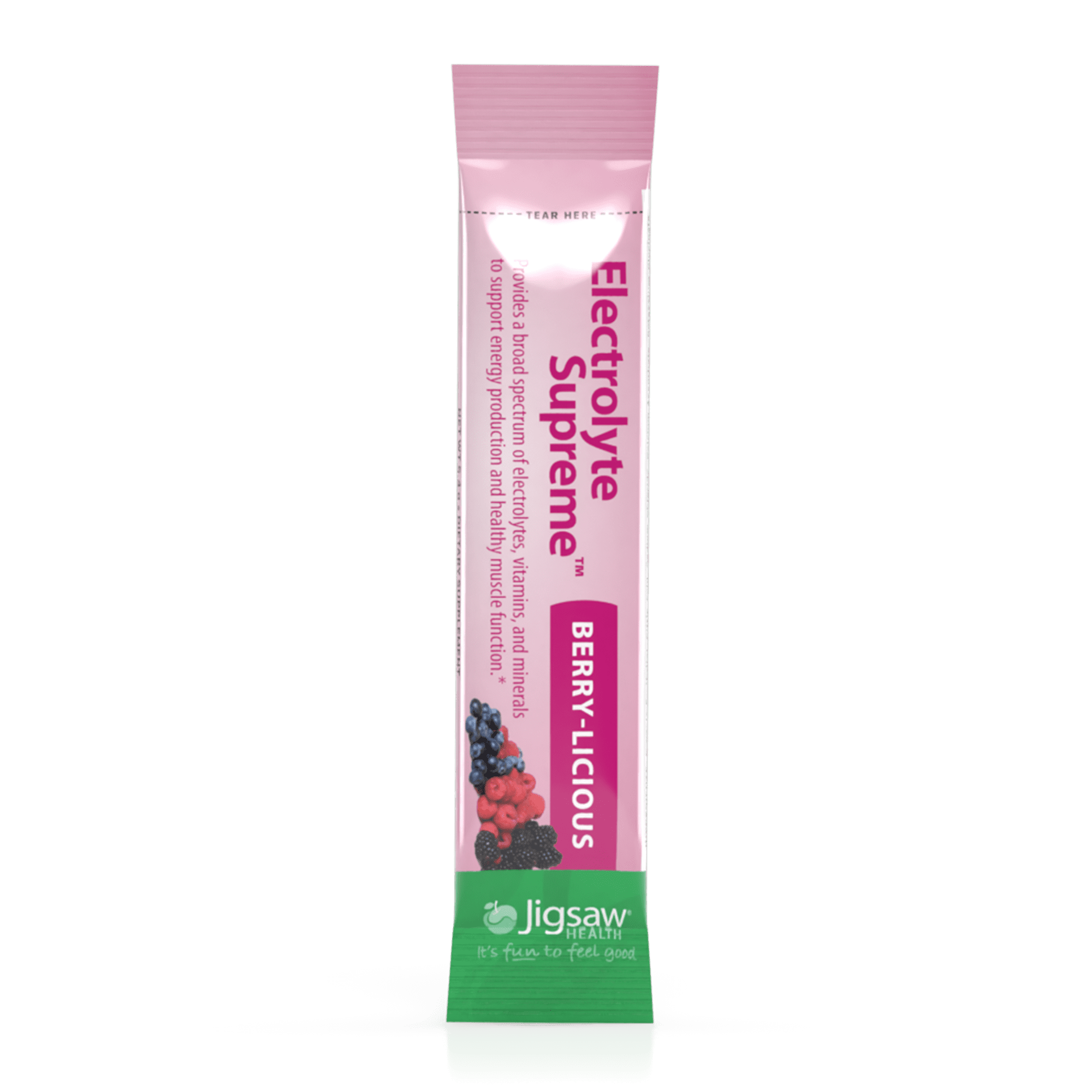 Jigsaw Electrolyte Supreme Berry-Licious packet image - best electrolyte drink