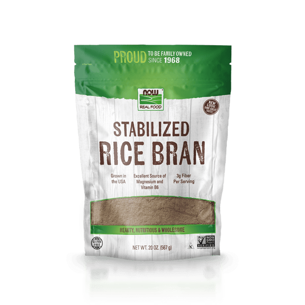 NOW Real Food® Stabilized Rice Bran