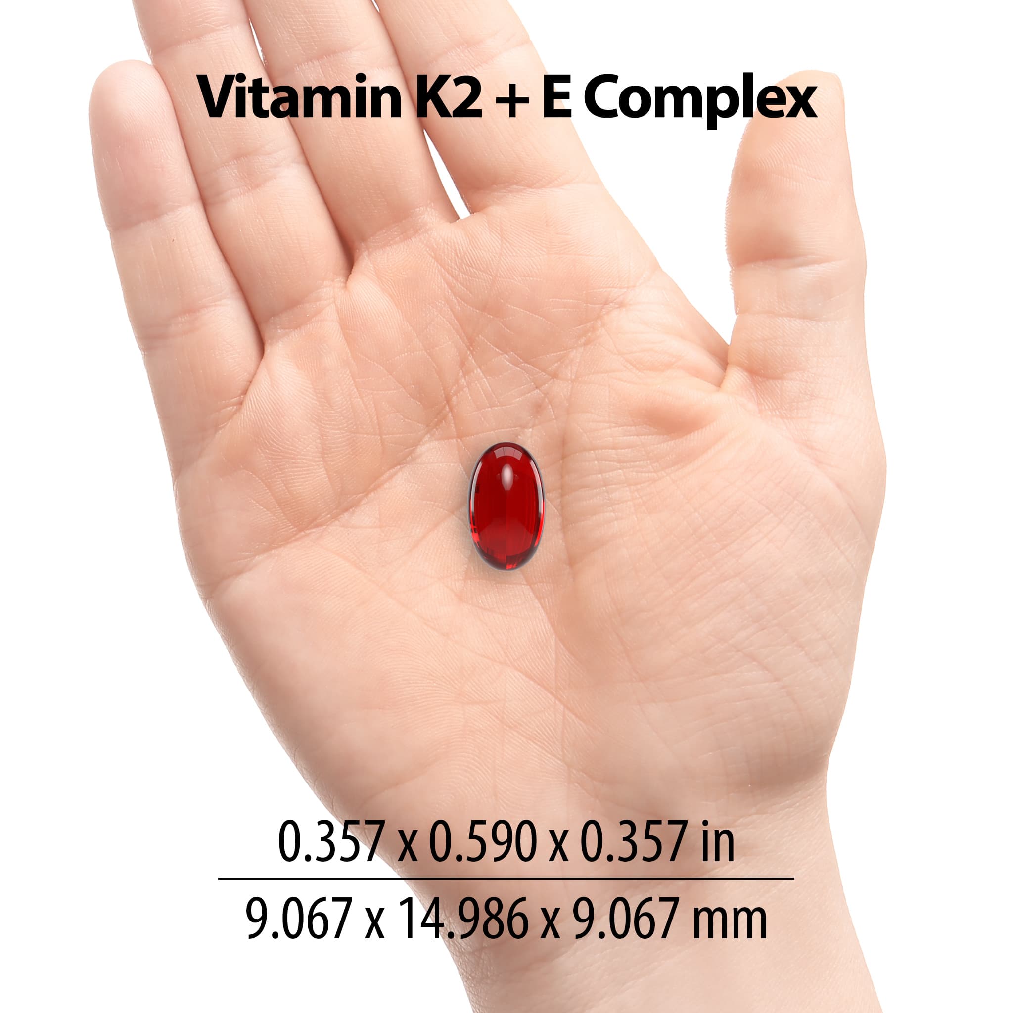 Jigsaw Vitamin K2 E Complex softgel in hand